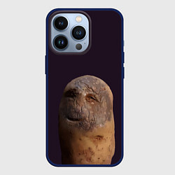 Чехол для iPhone 13 Pro Уставший картофель, цвет: 3D-тёмно-синий