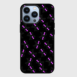 Чехол для iPhone 13 Pro ЛИЦО ЭНДЕРМЕНА, МАЙНКРАФТ, цвет: 3D-черный