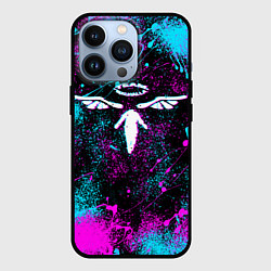 Чехол для iPhone 13 Pro TEAM VALHALLA ВАЛЬХАЛЛА NEON, цвет: 3D-черный