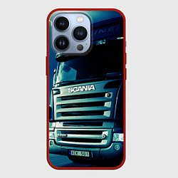 Чехол для iPhone 13 Pro SCANIA Дальнобой 2022, цвет: 3D-красный