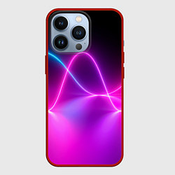 Чехол для iPhone 13 Pro Лучи света pink theme, цвет: 3D-красный