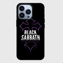 Чехол для iPhone 13 Pro Black Sabbat Cross, цвет: 3D-черный