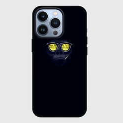 Чехол для iPhone 13 Pro Обезьяний chill, цвет: 3D-черный