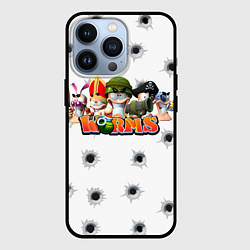 Чехол для iPhone 13 Pro Wormsчервяки, цвет: 3D-черный