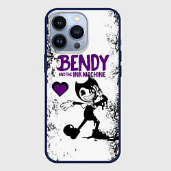 Чехол для iPhone 13 Pro HEART BENDY AND THE INK MACHINE, цвет: 3D-тёмно-синий