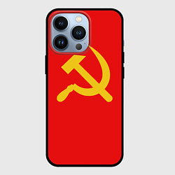 Чехол для iPhone 13 Pro Красный Советский союз, цвет: 3D-черный