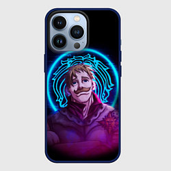 Чехол для iPhone 13 Pro ЭСКАНОР 7 СМРТЕНЫХ ГРЕХОВ НЕОН, цвет: 3D-тёмно-синий