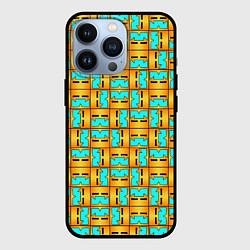 Чехол iPhone 13 Pro GEOMETRY DASH CLASSIC FACE PATTERN КЛАССИКА