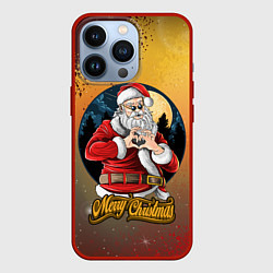 Чехол для iPhone 13 Pro Santa love you, цвет: 3D-красный