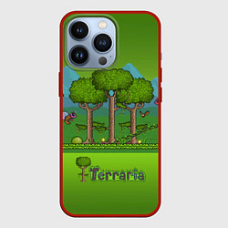 Чехол для iPhone 13 Pro Лесок в Террарии, цвет: 3D-красный