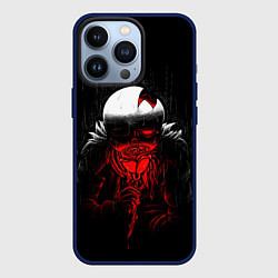Чехол для iPhone 13 Pro UNDERTALE SANS BLOOD ROSE, цвет: 3D-тёмно-синий