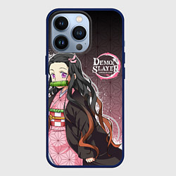 Чехол для iPhone 13 Pro НЕЗУКО NEZUKO SLAYER, цвет: 3D-тёмно-синий