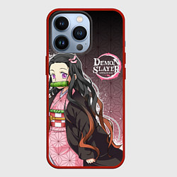 Чехол для iPhone 13 Pro НЕЗУКО NEZUKO SLAYER, цвет: 3D-красный