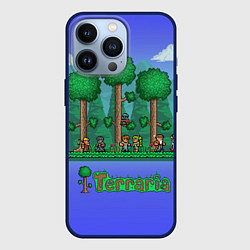 Чехол для iPhone 13 Pro Лесок из Террарии, цвет: 3D-тёмно-синий