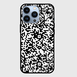 Чехол для iPhone 13 Pro Стиль QR код, цвет: 3D-черный