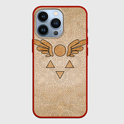 Чехол для iPhone 13 Pro Магическая книга: DELTARUNE, цвет: 3D-красный