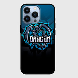 Чехол для iPhone 13 Pro Дракон dragon, цвет: 3D-черный