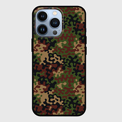 Чехол для iPhone 13 Pro Военный Камуфляж Military, цвет: 3D-черный