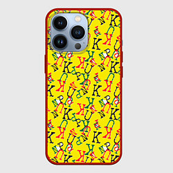 Чехол для iPhone 13 Pro PUNK - PUNK - PUNK, цвет: 3D-красный