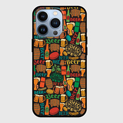 Чехол для iPhone 13 Pro Пиво Beer, цвет: 3D-черный