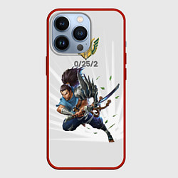 Чехол для iPhone 13 Pro Yasuo Meme, цвет: 3D-красный