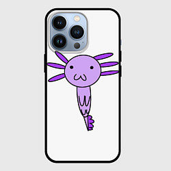 Чехол для iPhone 13 Pro Axolotl, цвет: 3D-черный