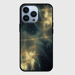 Чехол для iPhone 13 Pro Абстрактное свечение, цвет: 3D-черный