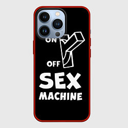 Чехол для iPhone 13 Pro SEX MACHINE Секс Машина, цвет: 3D-красный