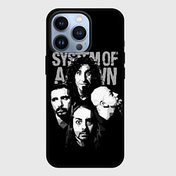 Чехол для iPhone 13 Pro System of a Down рок группа, цвет: 3D-черный