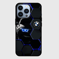 Чехол для iPhone 13 Pro BMW НЕОН СОТЫ, цвет: 3D-черный