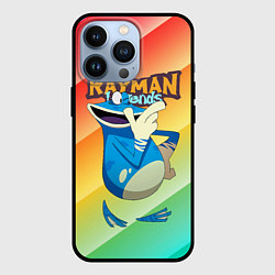 Чехол для iPhone 13 Pro Rayman globox радуга, цвет: 3D-черный