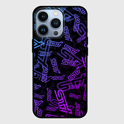 Чехол для iPhone 13 Pro STI NEON PATTERN, цвет: 3D-черный