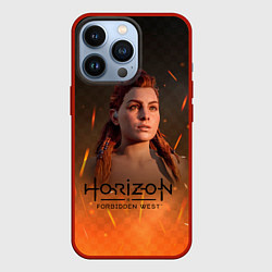 Чехол для iPhone 13 Pro Horizon Forbidden West: Fire, цвет: 3D-красный