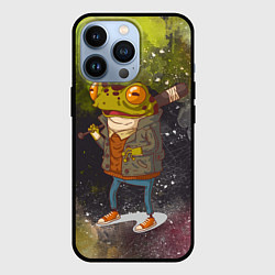 Чехол для iPhone 13 Pro Лягушка хулиган Frog hooligan, цвет: 3D-черный