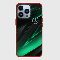 Чехол для iPhone 13 Pro MERCEDES-BENZ AMG NEON STRIPES PETRONAS, цвет: 3D-красный