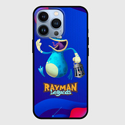 Чехол для iPhone 13 Pro Синий globox Rayman, цвет: 3D-черный