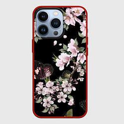 Чехол для iPhone 13 Pro Краски весны, цвет: 3D-красный