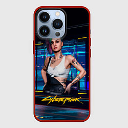 Чехол для iPhone 13 Pro Judy Джуди Cyberpunk 2077, цвет: 3D-красный