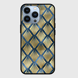 Чехол для iPhone 13 Pro Классические узоры и паттерны, цвет: 3D-черный