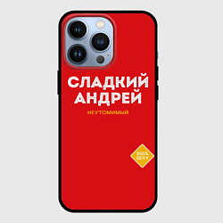 Чехол для iPhone 13 Pro СЛАДКИЙ АНДРЕЙ, цвет: 3D-черный