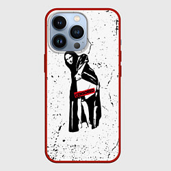 Чехол для iPhone 13 Pro Banksy Mona Lisa Бэнкси, цвет: 3D-красный