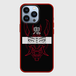 Чехол для iPhone 13 Pro Японский демон Oni, цвет: 3D-красный