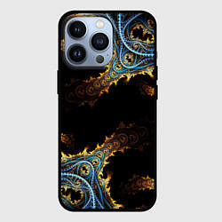 Чехол для iPhone 13 Pro Огненные фракталы 3d, цвет: 3D-черный