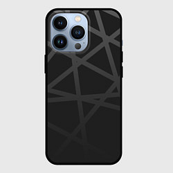 Чехол для iPhone 13 Pro ГЕОМЕТРИЧЕСКИЙ ПАТТЕРН ЧЕРНЫЙ, цвет: 3D-черный