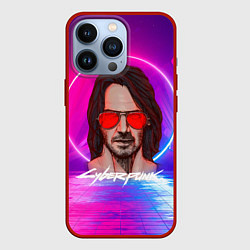 Чехол для iPhone 13 Pro Джонни Киберпанк2077 Cyberpunk2077, цвет: 3D-красный