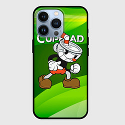 Чехол для iPhone 13 Pro Хитрая чашечка cuphead, цвет: 3D-черный