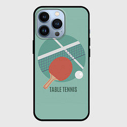 Чехол для iPhone 13 Pro TABLE TENNIS Теннис, цвет: 3D-черный