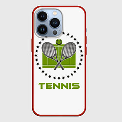 Чехол для iPhone 13 Pro TENNIS Теннис, цвет: 3D-красный