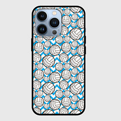Чехол для iPhone 13 Pro Мячи Волейбольные, цвет: 3D-черный