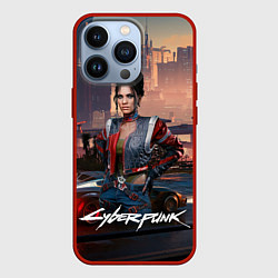 Чехол для iPhone 13 Pro Panam Cyberpunk2077, цвет: 3D-красный